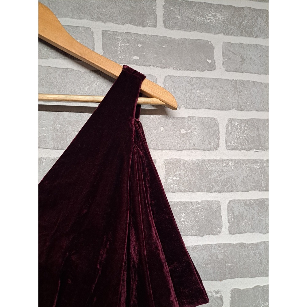 House Of Harlow 1960 Revolve Womens Velvet Burgandy V-Neck Bodysuit Size XXS - Picture 7 of 14